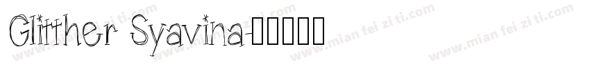 Glitther Syavina字体转换